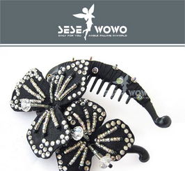 魅影流晶 彩紫水晶發(fā)梳插梳與發(fā)夾發(fā)卡，時(shí)尚韓飾促銷(xiāo)全解析